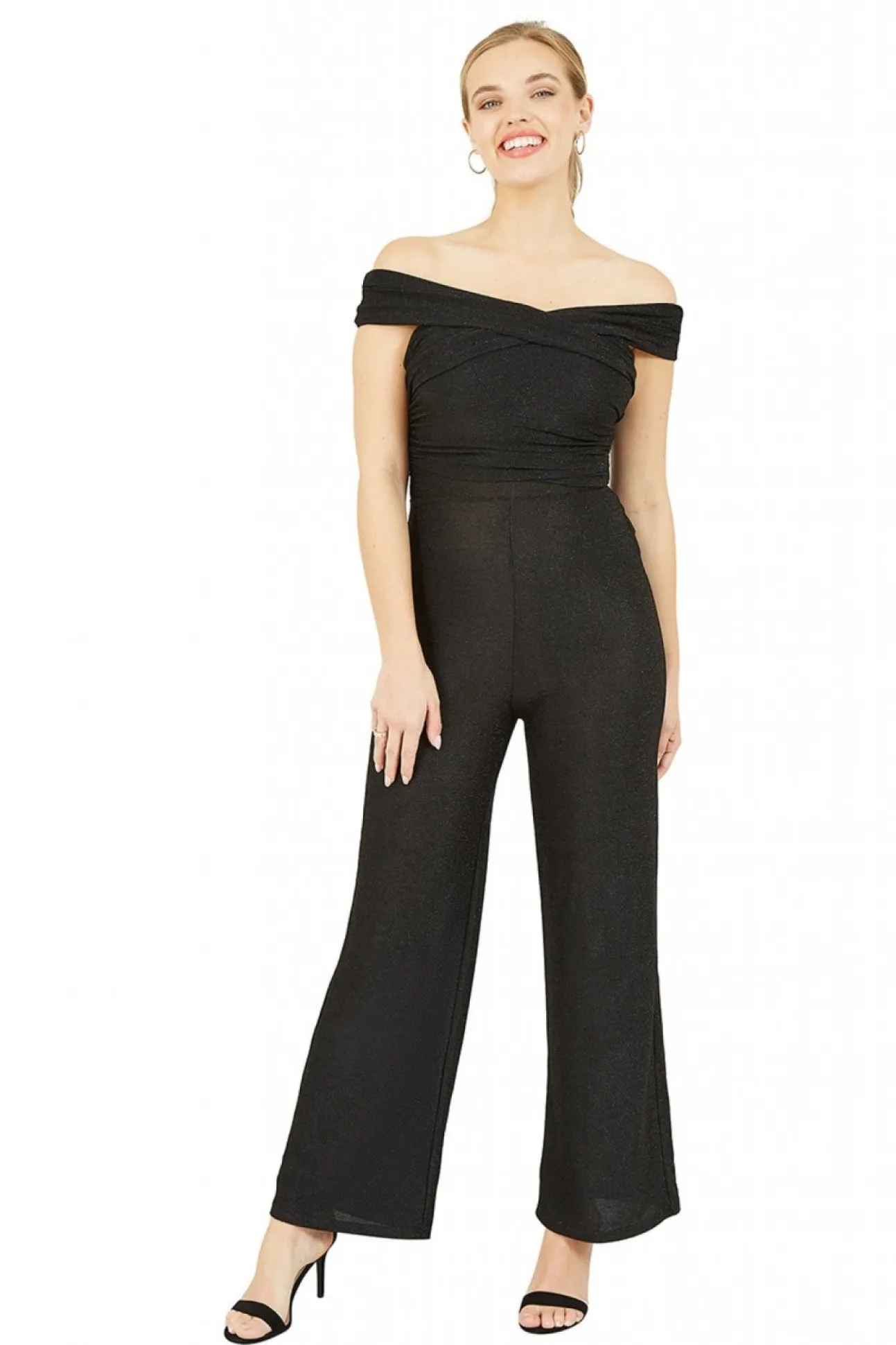 Women Mela London Crossover Bardot Jumpsuit
