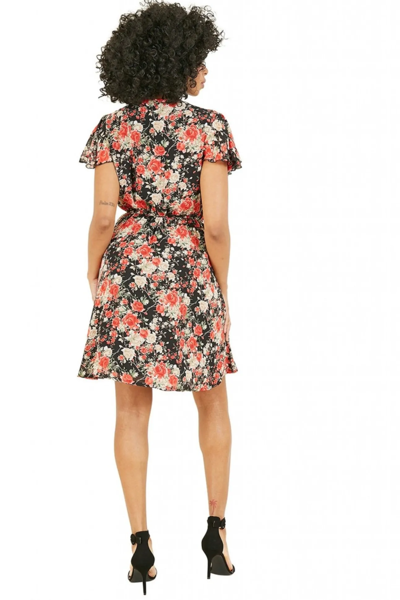 Women Mela London Floral Wrap Over Dress