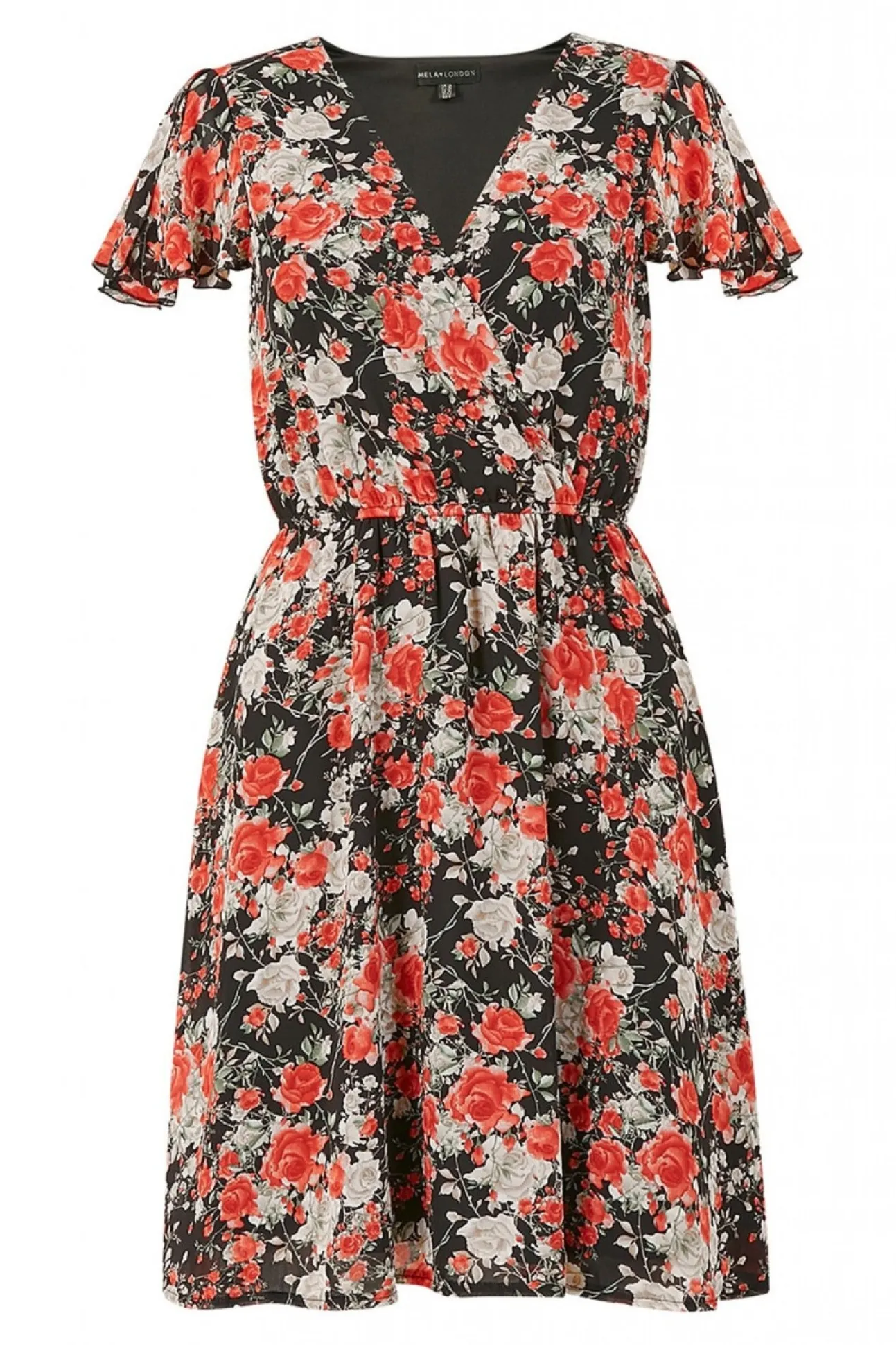 Women Mela London Floral Wrap Over Dress
