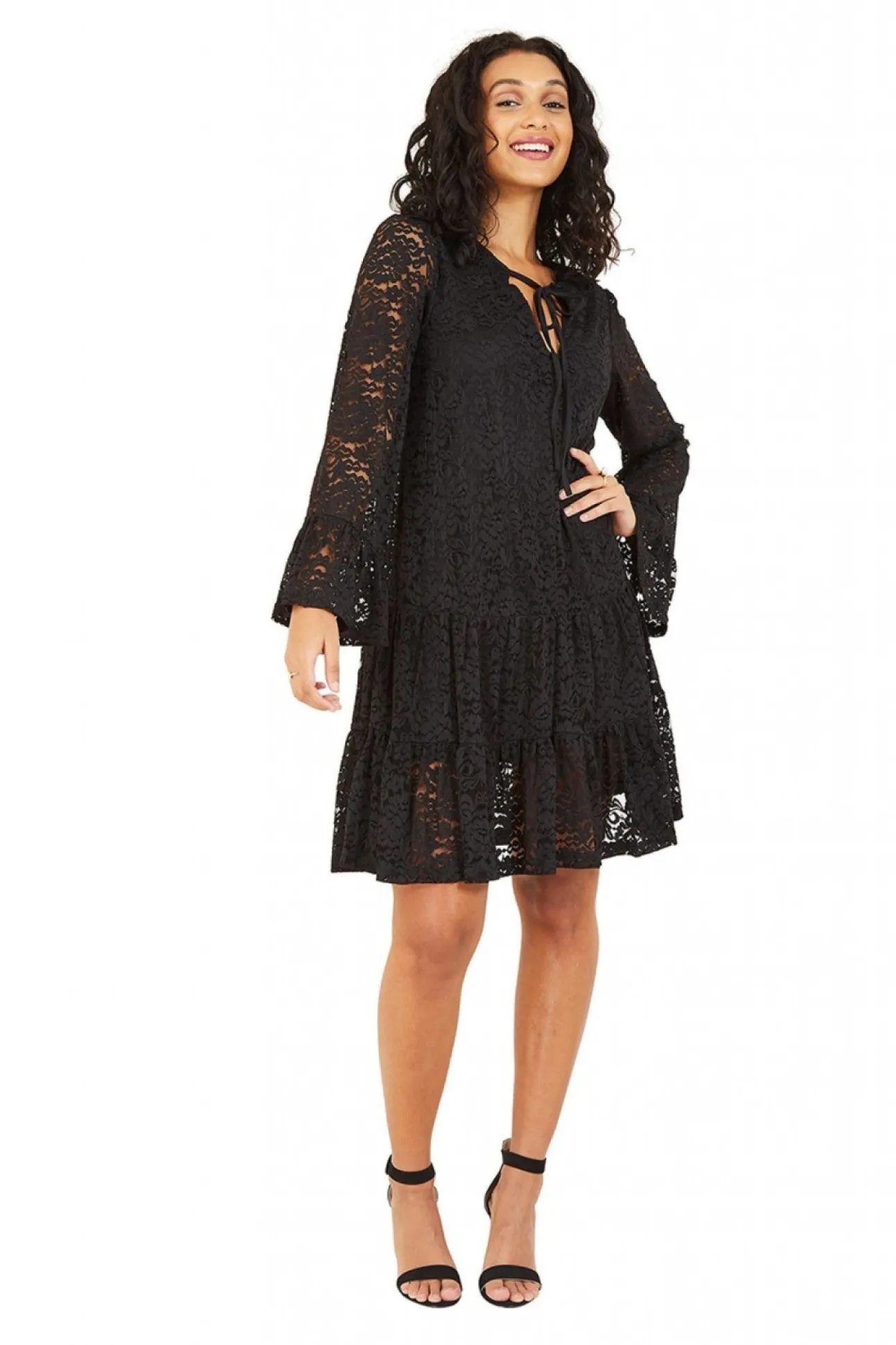 Women Mela London Lace Smock Dress