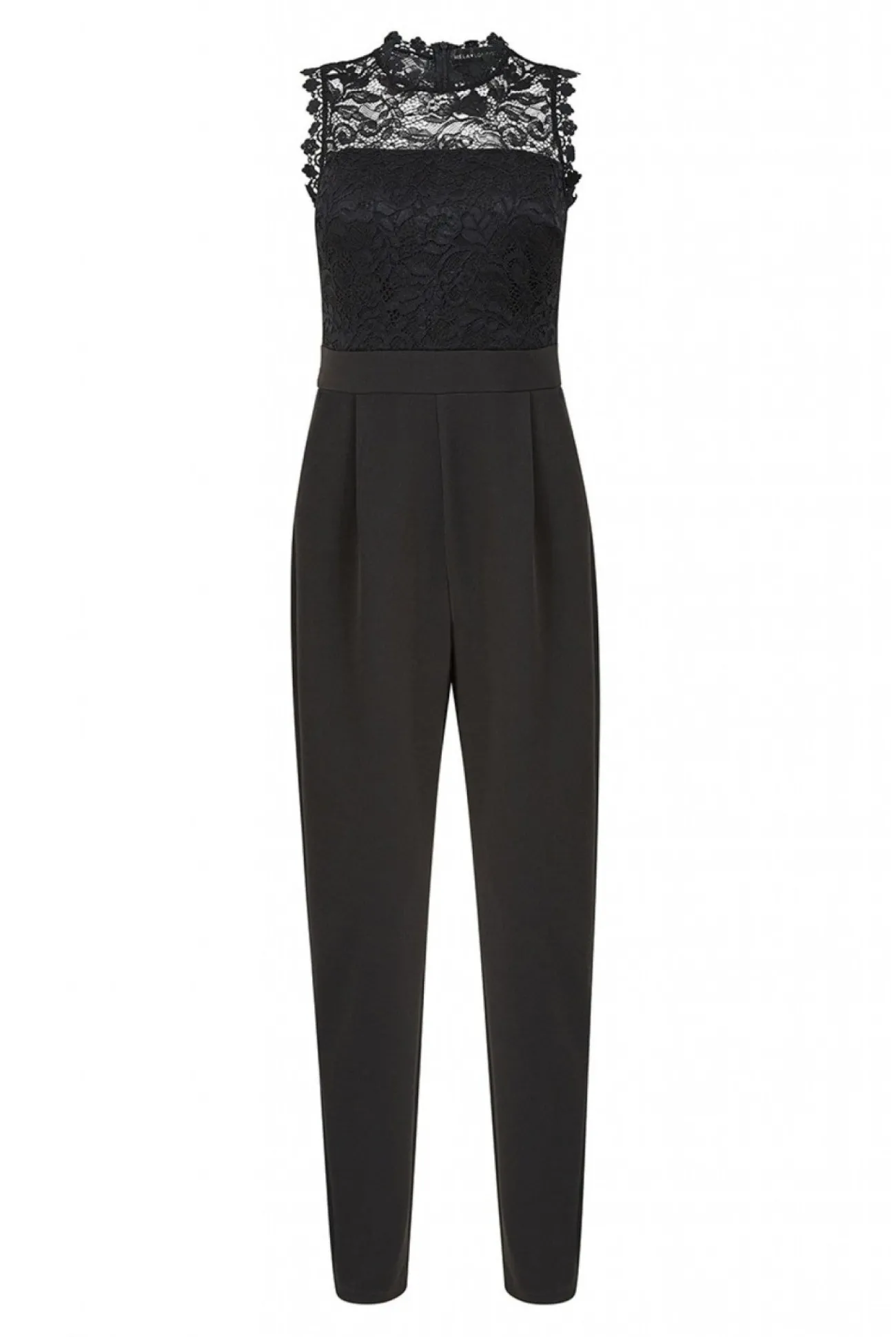 Women Mela London Lace Stretch Fitted Jumpsuit