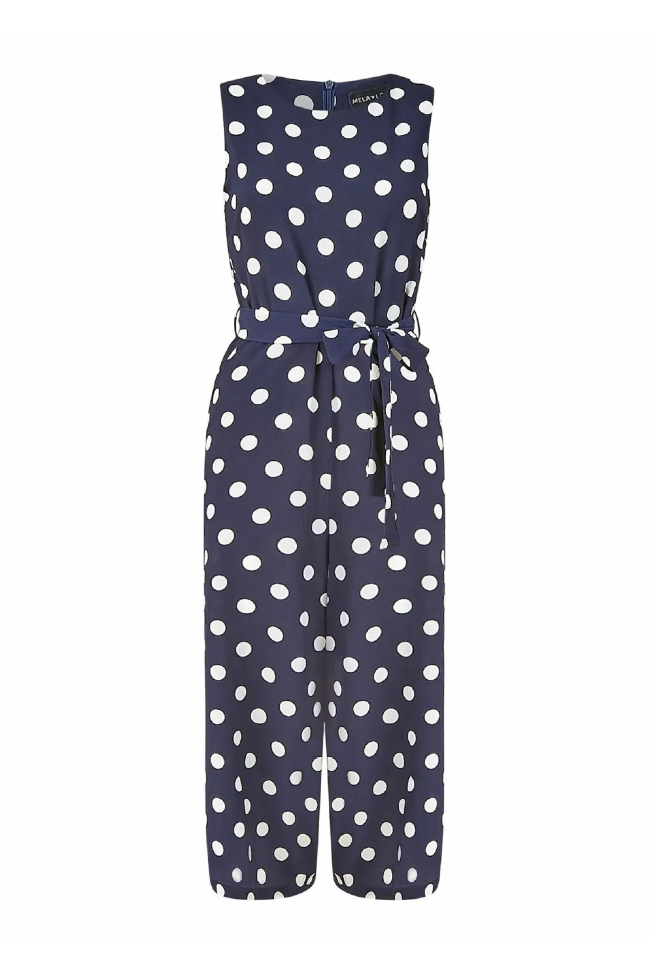 Women Mela London Polka Dot Culotte Jumpsuit