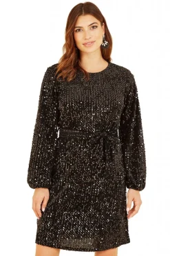 Women Mela London Sequin Smock Dress