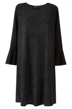 Women Mela London Sparkle Tunic With Fluted Sleeves