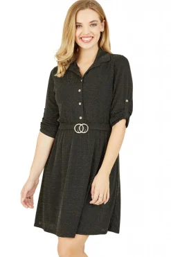 Women Mela London Sparkly Shirt Dress
