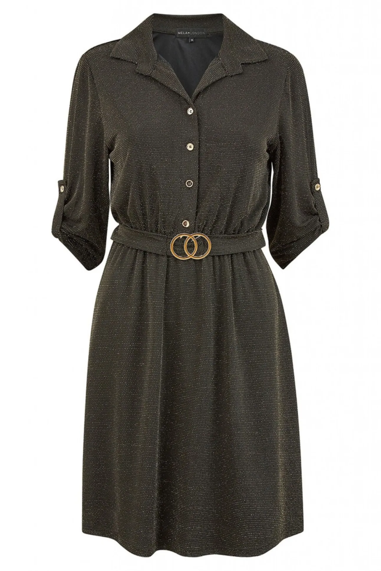 Women Mela London Sparkly Shirt Dress