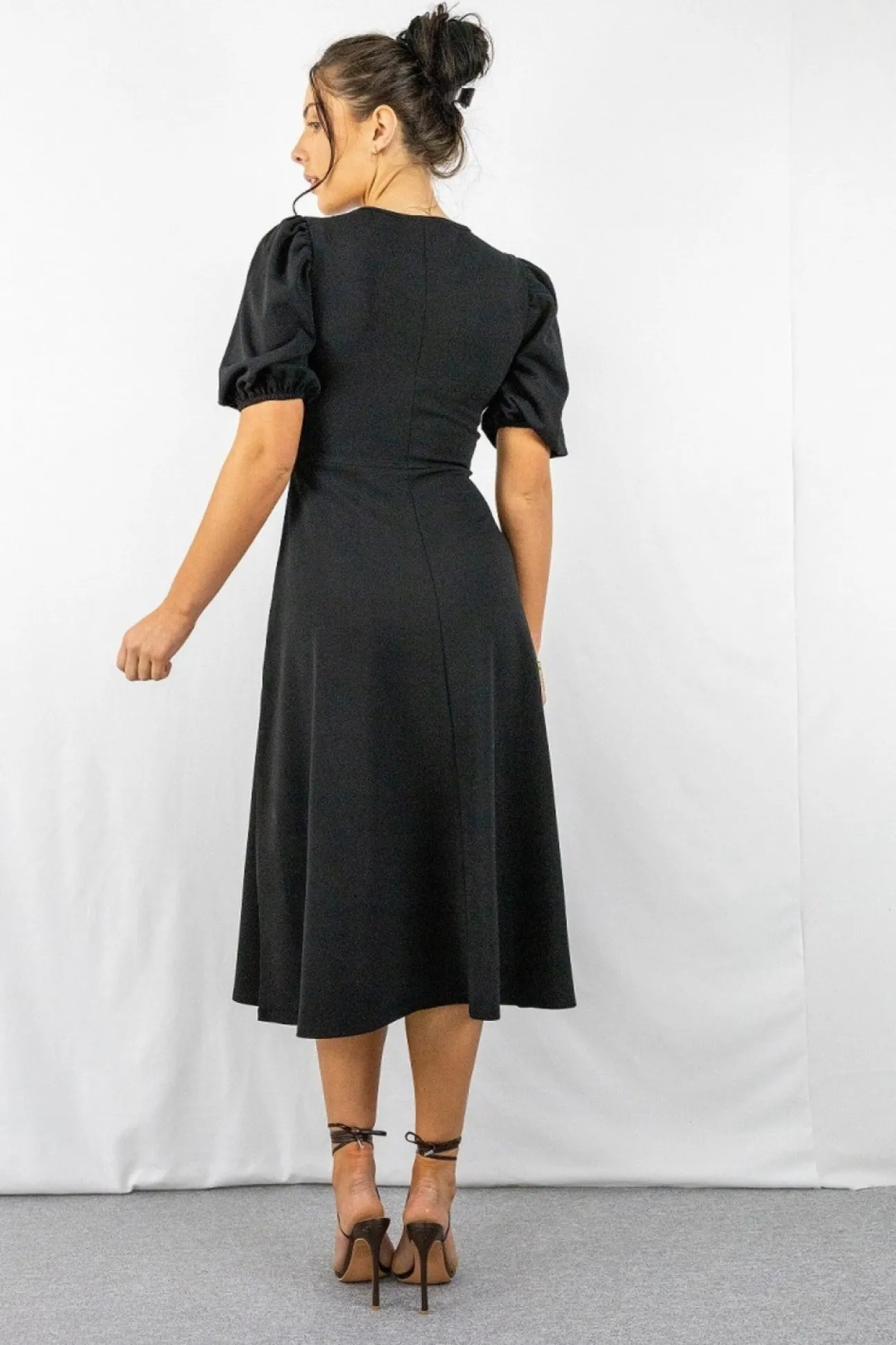 Women Signage Round Neck Mini Dress