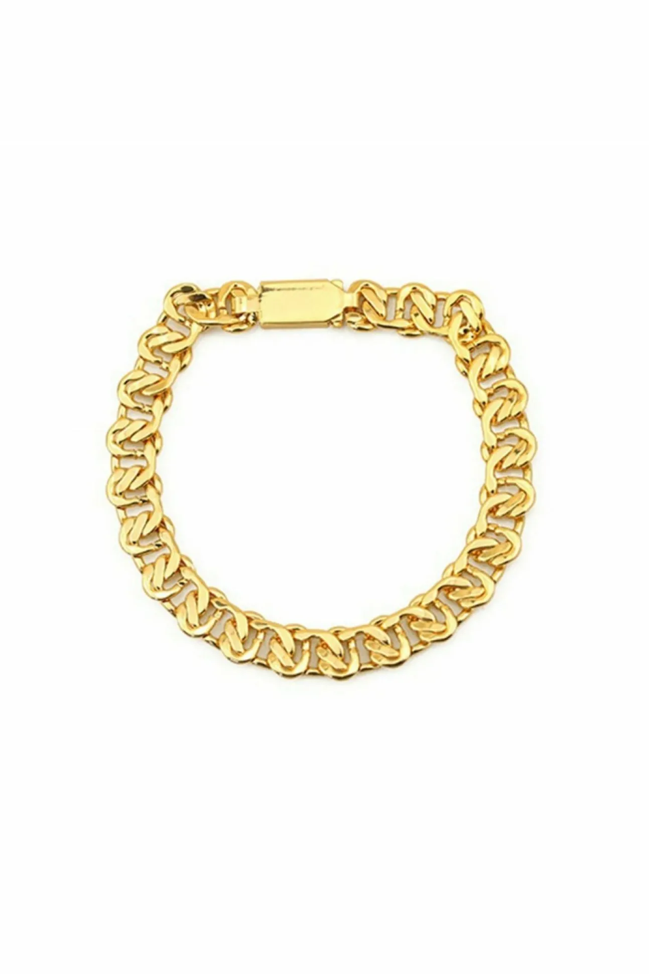 Women White Leaf Chain Link Bracelet In