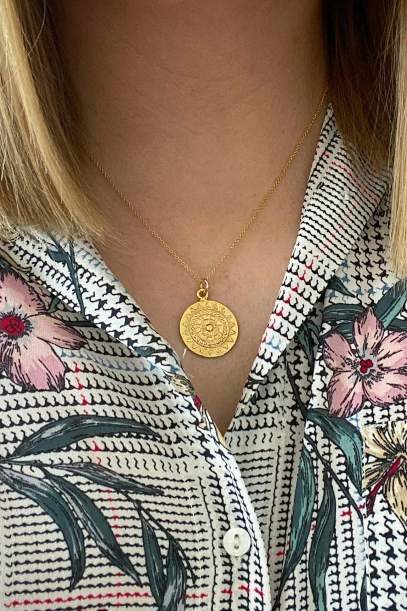 Women Wisteria London Apollo Coin Necklace