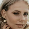Women Wisteria London Bee Coin Earrings