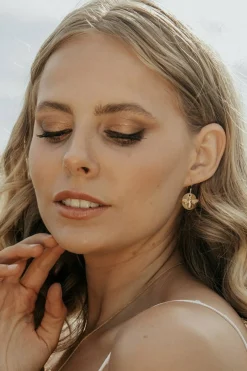 Women Wisteria London Bee Coin Earrings