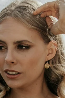Women Wisteria London Bee Coin Earrings