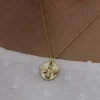 Women Wisteria London Bee Coin Necklace