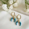 Women Wisteria London Cayman Huggie Hoop Earrings
