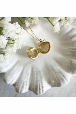 Women Wisteria London Clemmie Clam Shell Locket