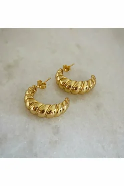 Women Wisteria London Croissant Hoop Earrings