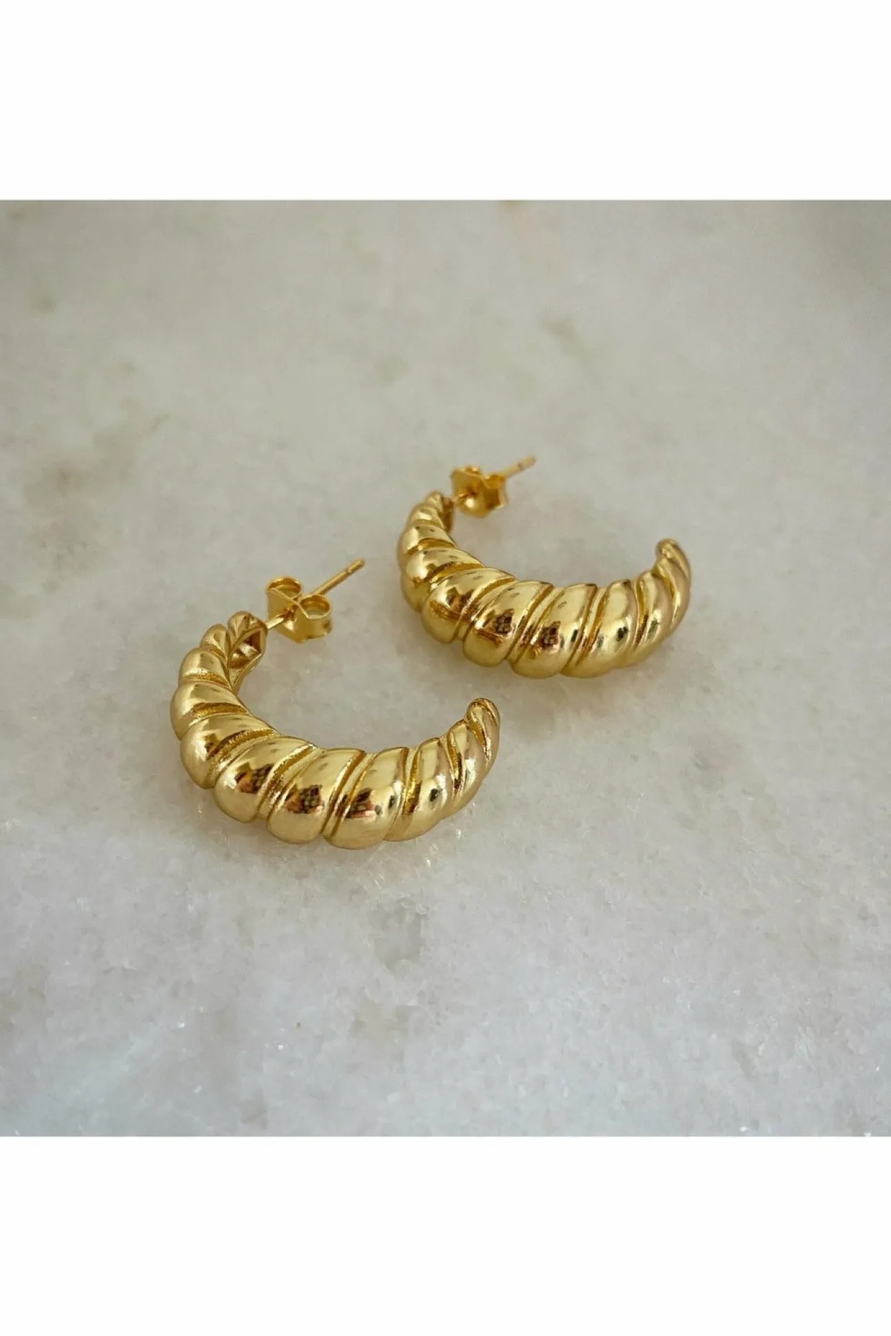 Women Wisteria London Croissant Hoop Earrings
