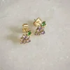 Women Wisteria London Dainty Grape Stud Earrings
