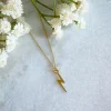 Women Wisteria London Dainty Lightning Bolt Necklace