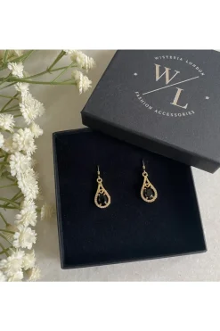 Women Wisteria London Esmeralda Teardrop Earrings