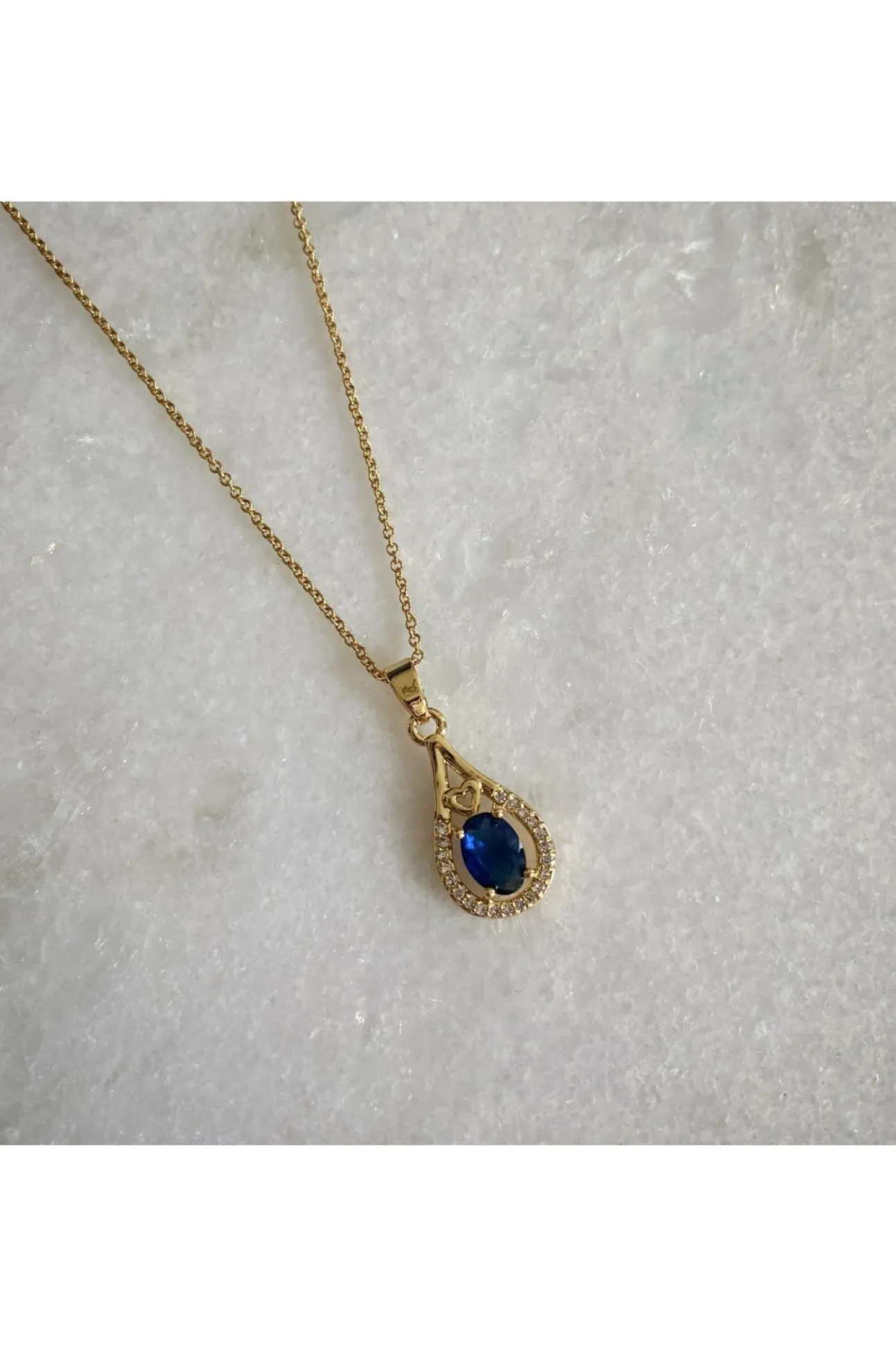 Women Wisteria London Esmeralda Teardrop Necklace