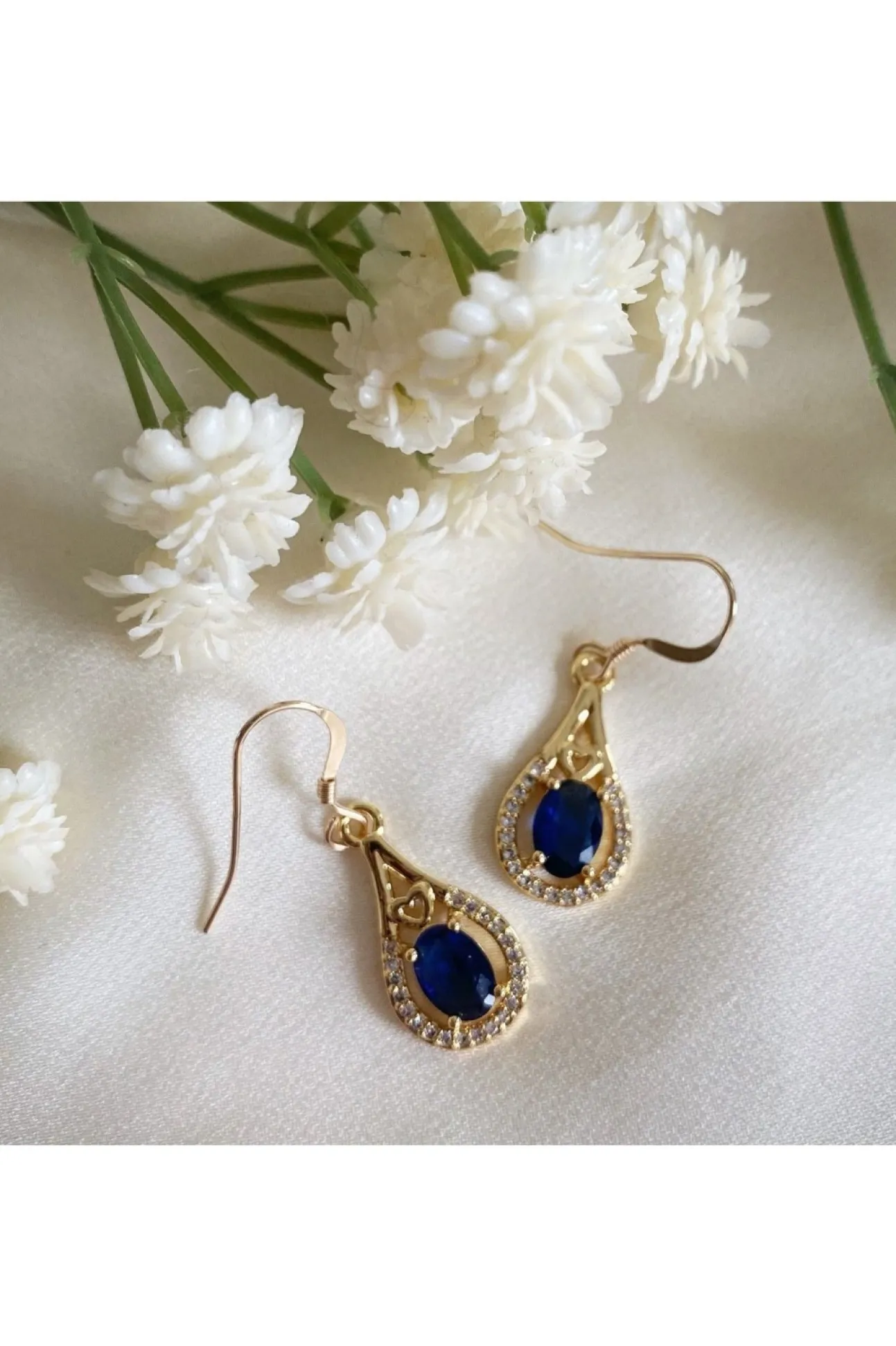 Women Wisteria London Esmeralda Teardrop Earrings