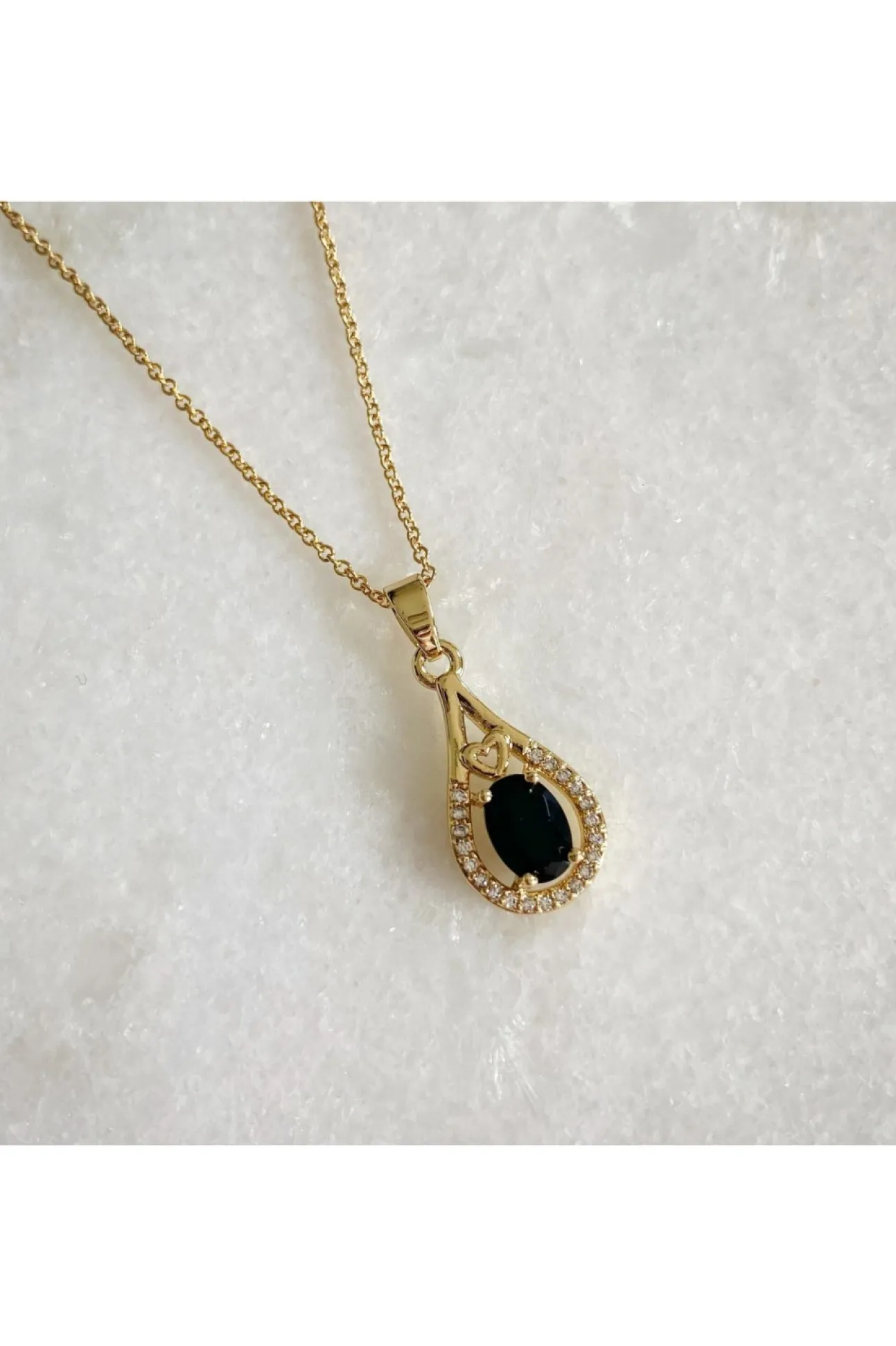 Women Wisteria London Esmeralda Teardrop Necklace