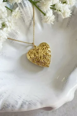 Women Wisteria London Florence Filigree Heart Locket