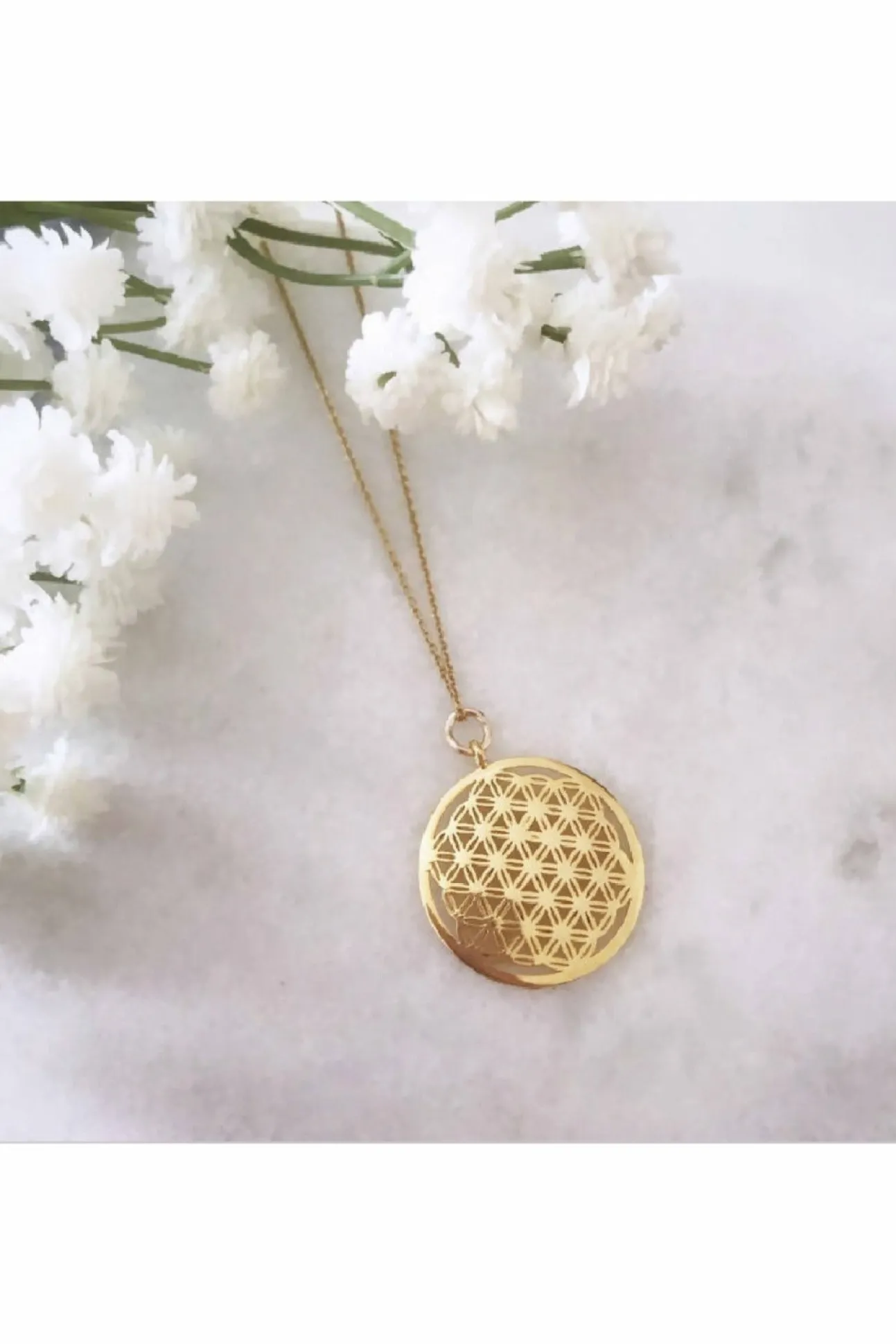 Women Wisteria London Flower Of Life Necklace