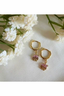 Women Wisteria London Jellyfish Huggie Hoop Earrings