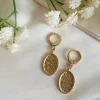 Women Wisteria London Juniper Wildflower Huggie Hoop Earrings