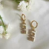 Women Wisteria London Love Huggie Hoop Earrings