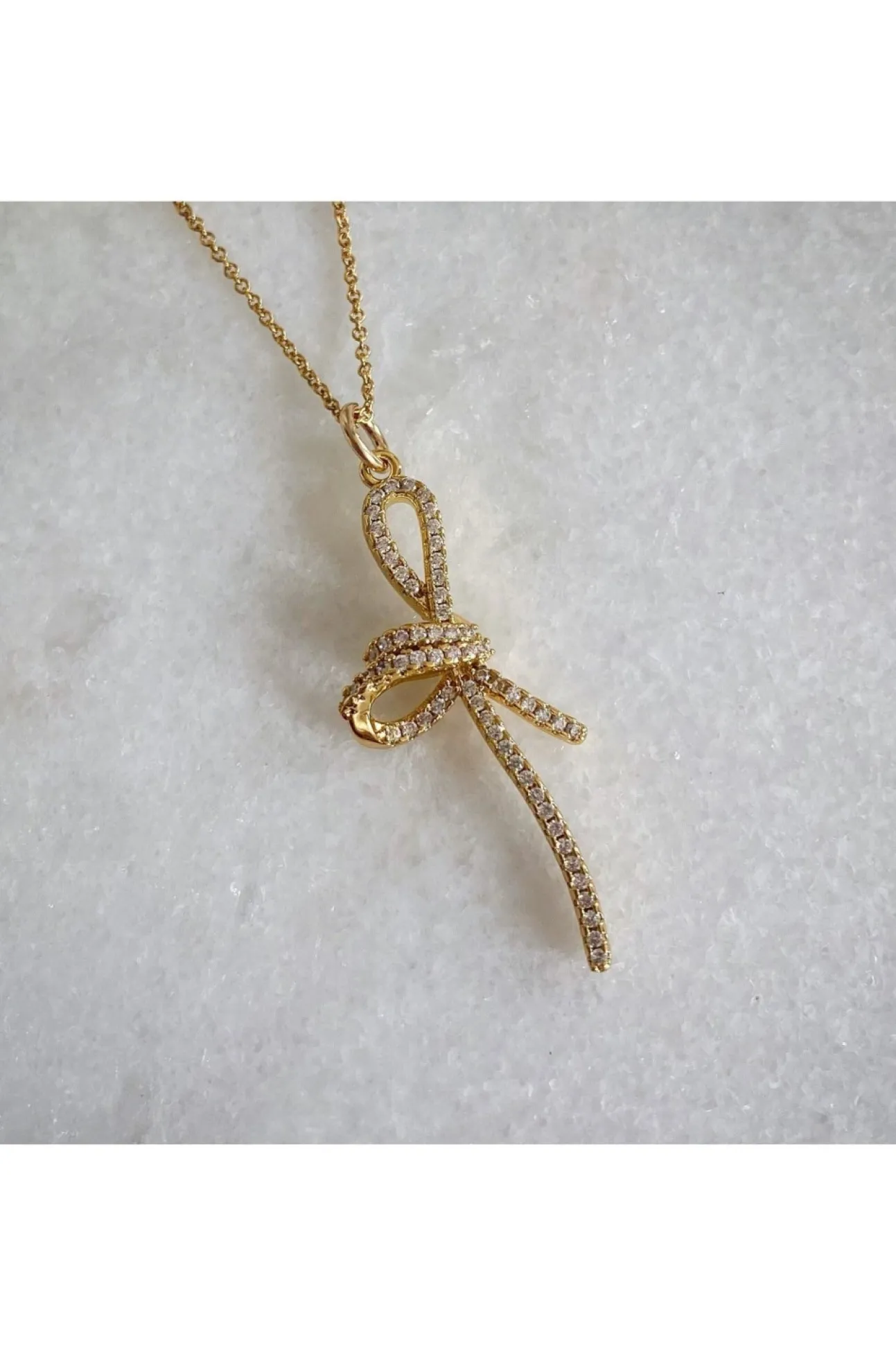Women Wisteria London Mirabelle Cz Bow Necklace