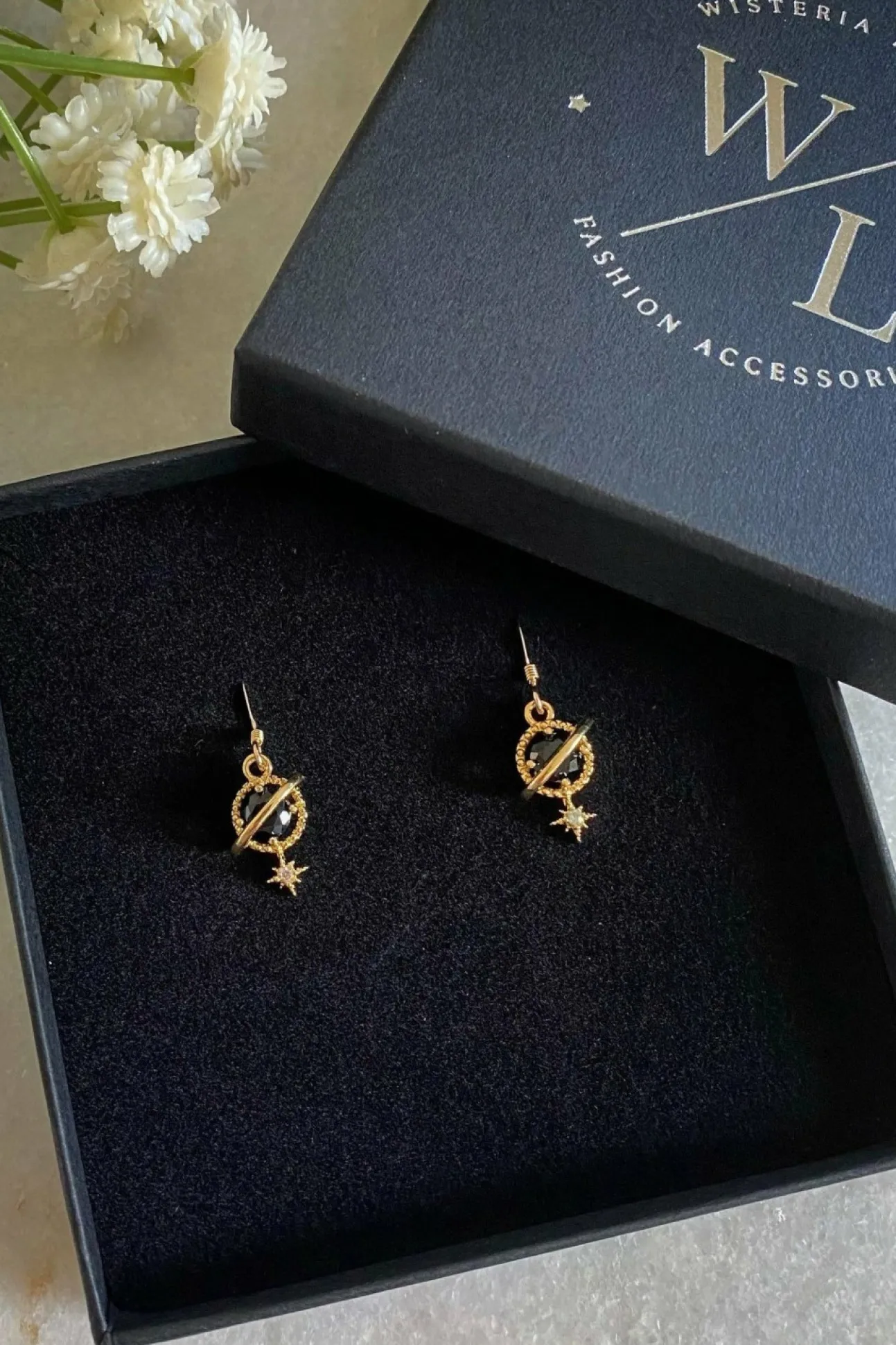Women Wisteria London Orion Planet And Star Earrings