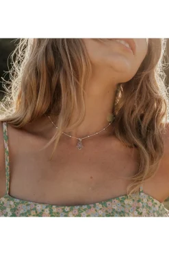 Women Wisteria London Sterling Hamsa Hand On Bobble Chain
