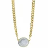 Women Yaa Yaa London Mega Natural Gemstone Chunky Gold Neck