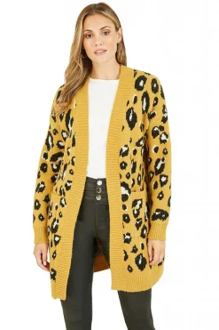 Women Yumi Animal Intarsia Long Cardigan
