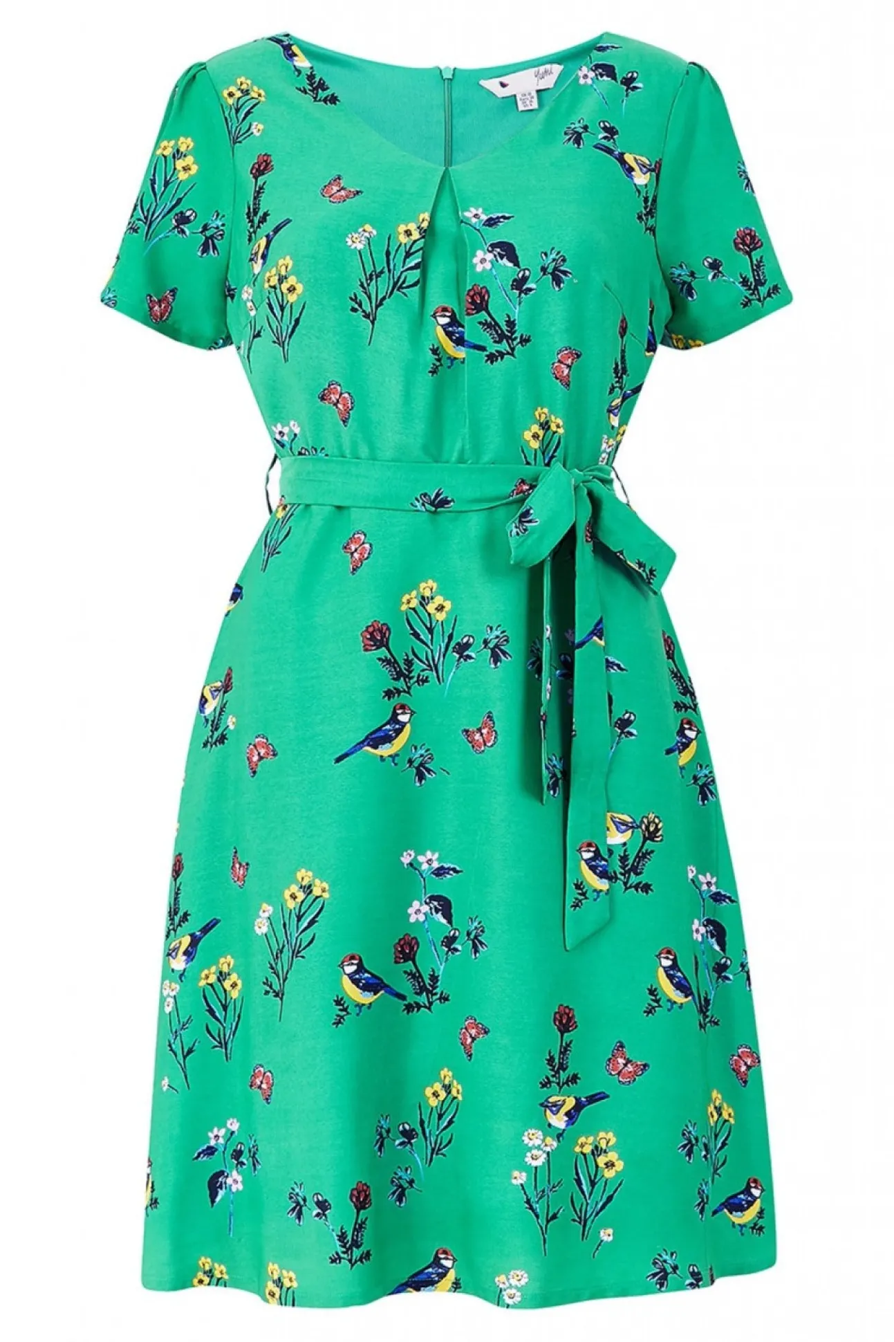 Women Yumi Bird Print Skater Dress
