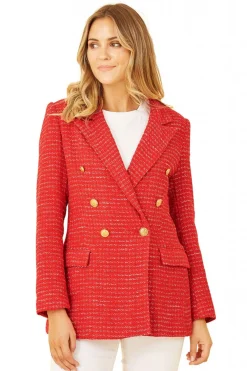 Women Yumi Boucle Fitted Blazer