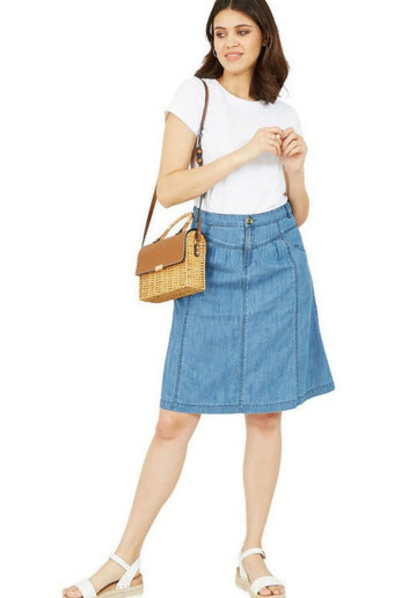 Women Yumi Chambray Skirt