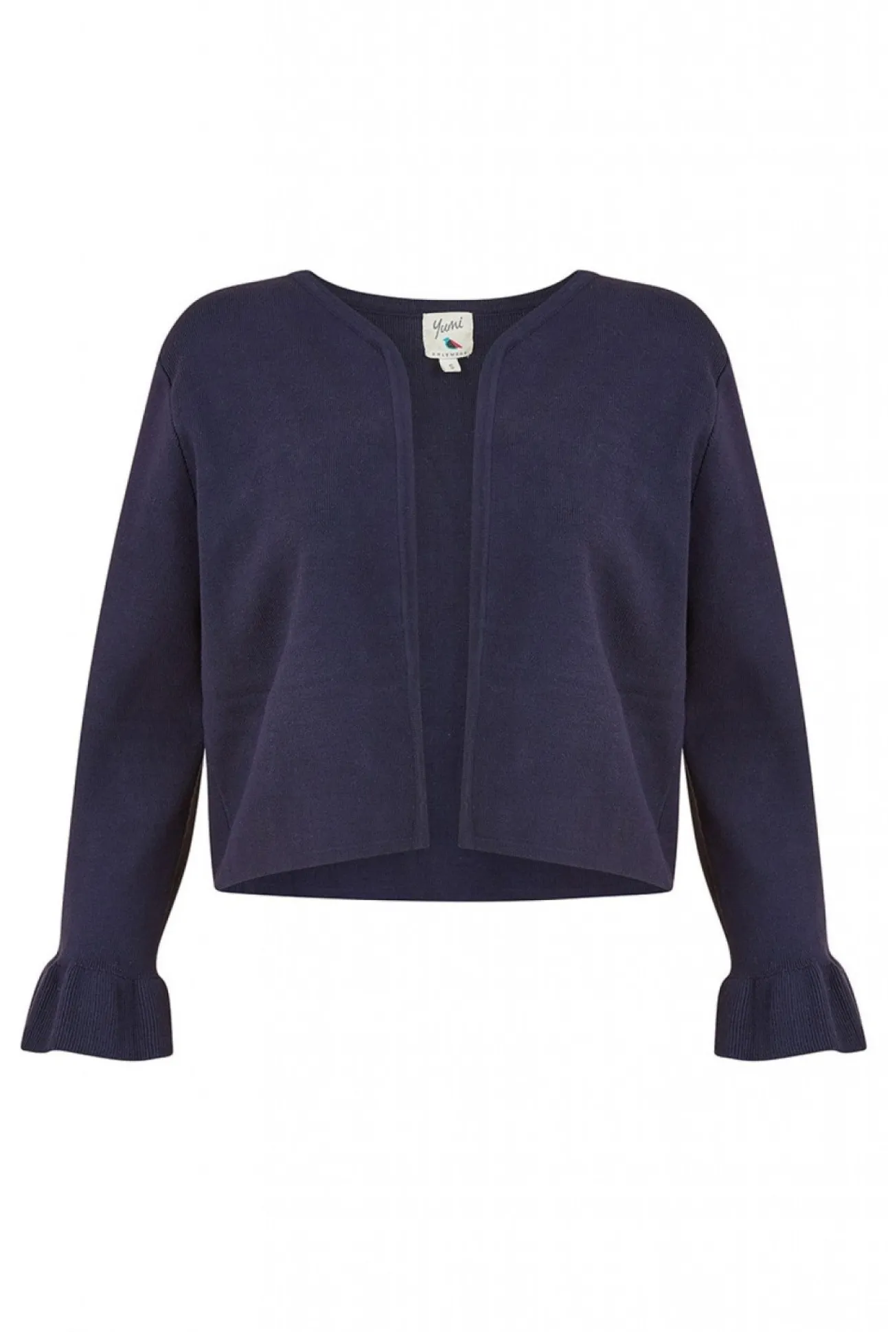 Women Yumi Cropped Cardigan With Bell Sleeves