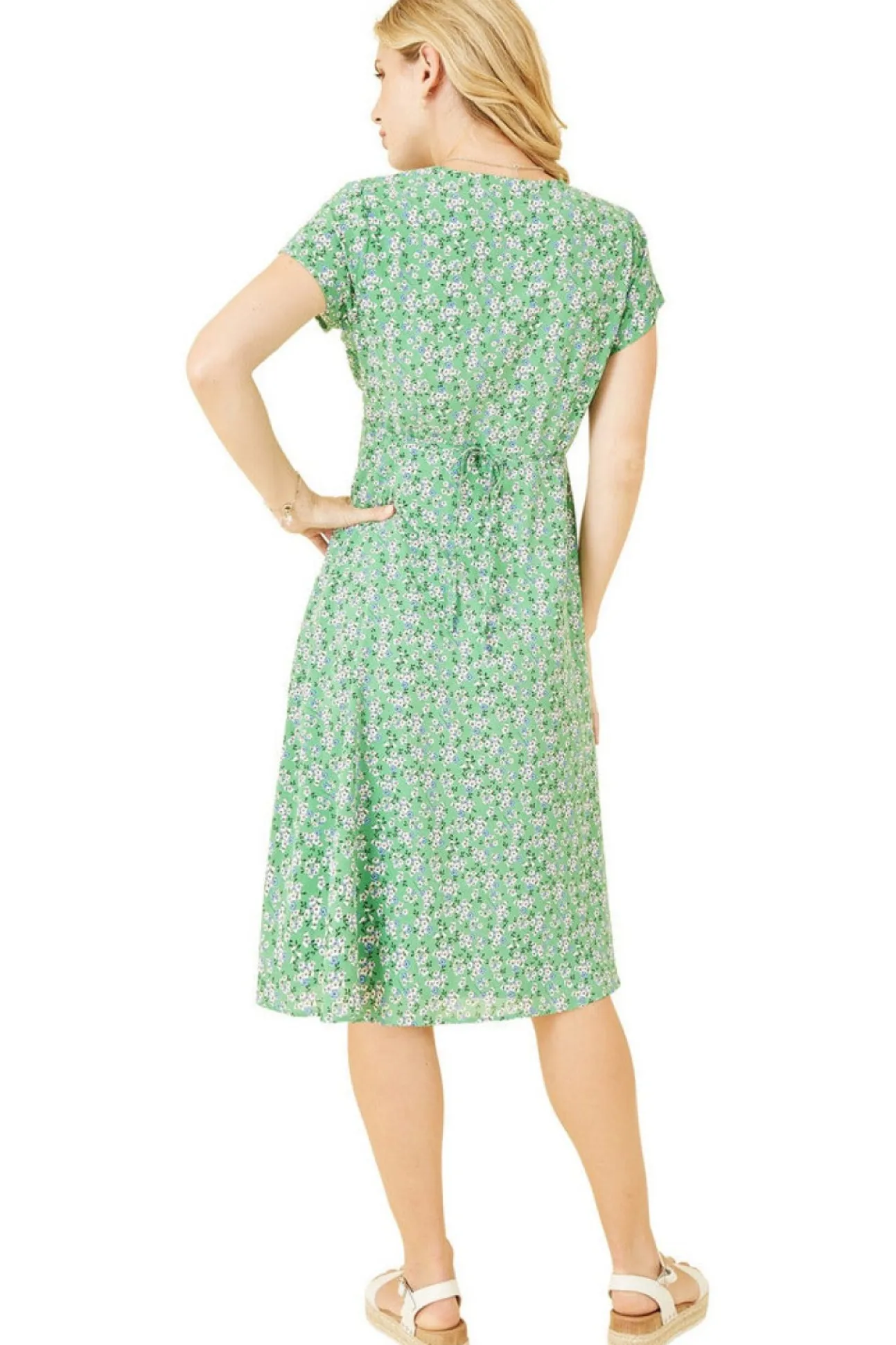 Women Yumi Ditsy Skater Wrap Dress
