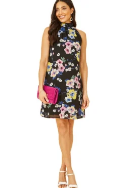 Women Yumi Floral Halter Neck Mini Dress
