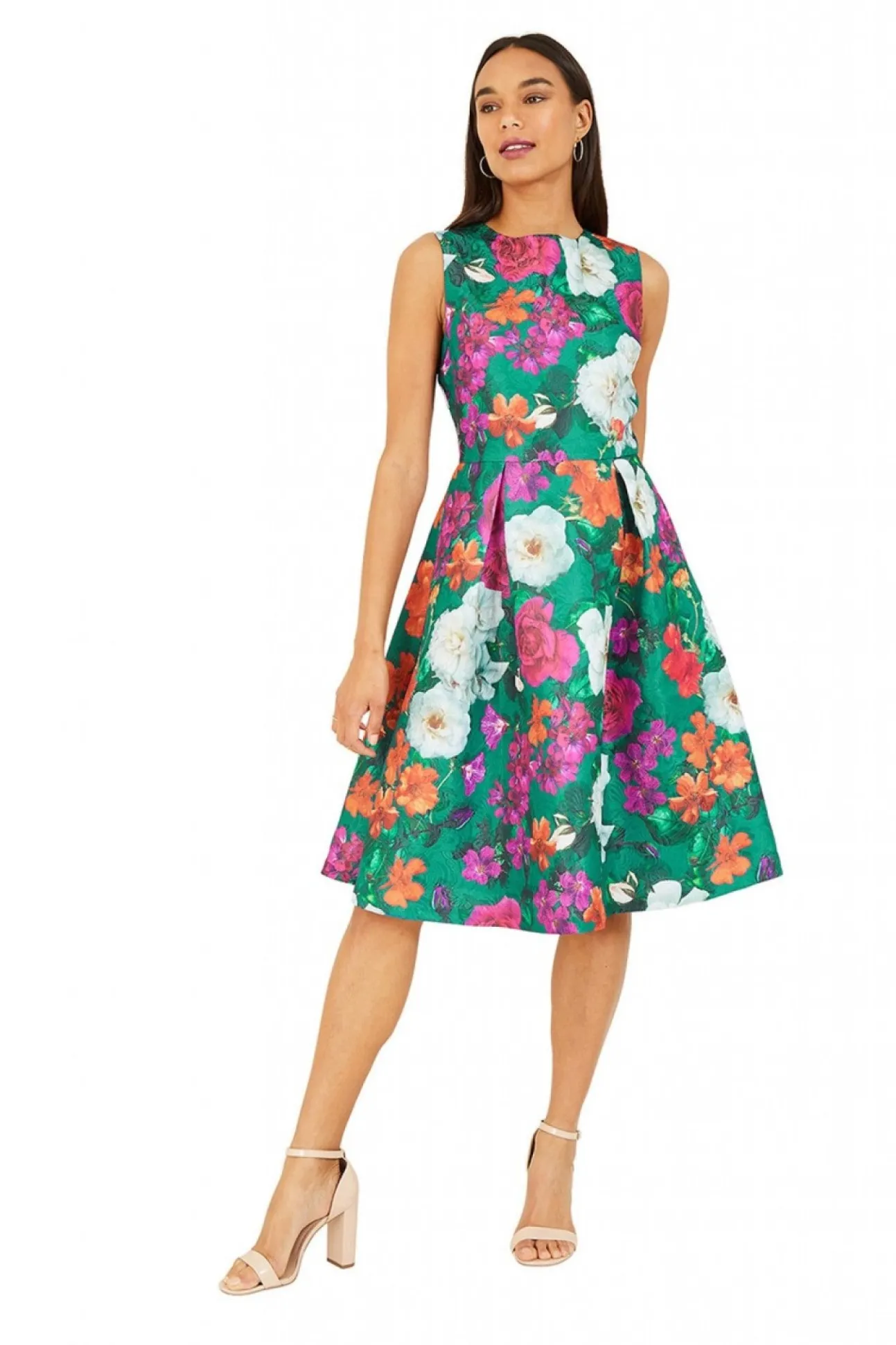 Women Yumi Floral Jacquard Skater Dress