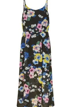 Women Yumi Floral Strappy Midi Dress With Split Hem