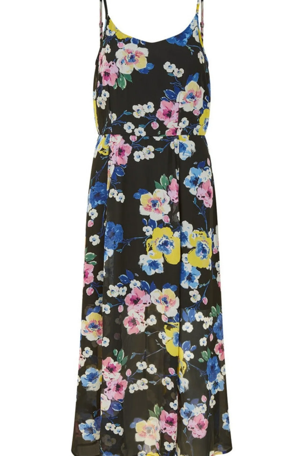 Women Yumi Floral Strappy Midi Dress With Split Hem