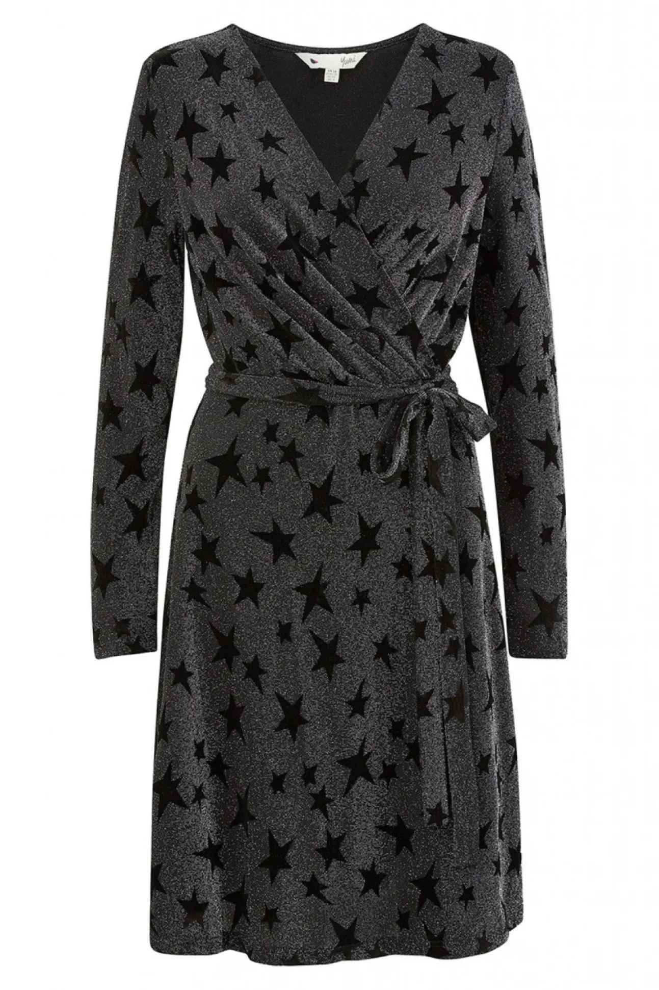 Women Yumi Glitter Star Wrap Dress