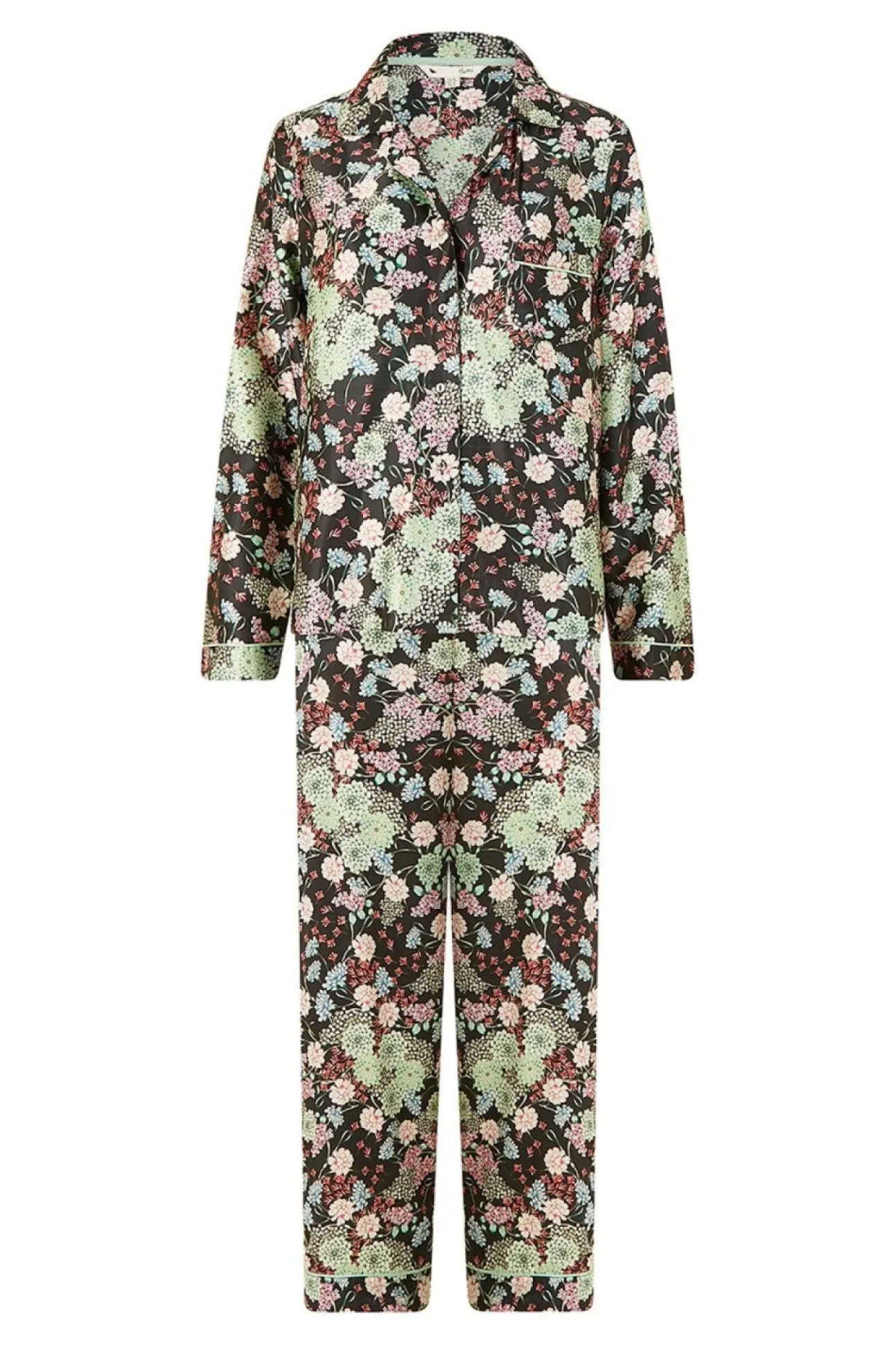 Women Yumi Japanese Floral Satin Pyjamas