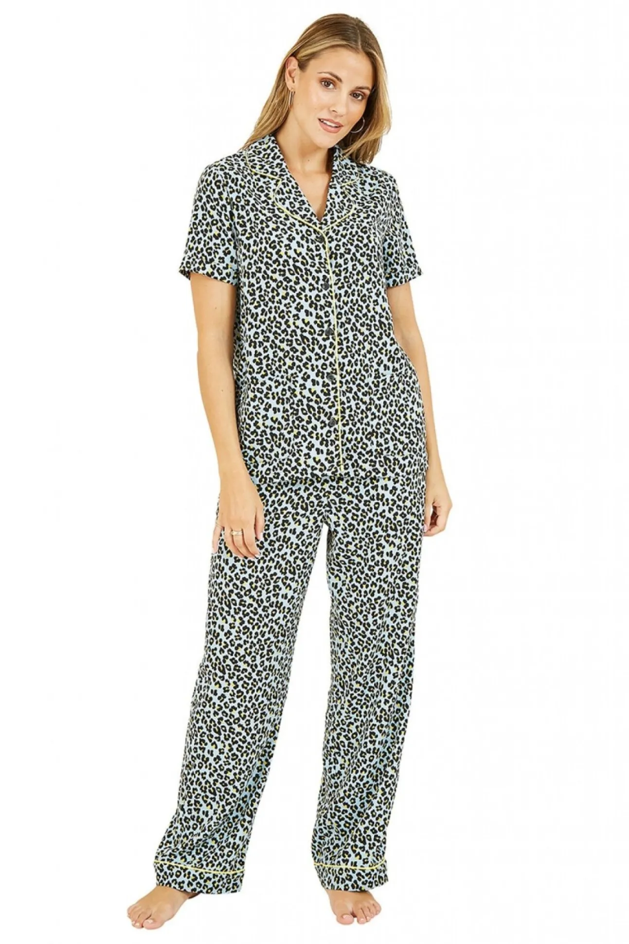 Women Yumi Leopard Print Pyjamas