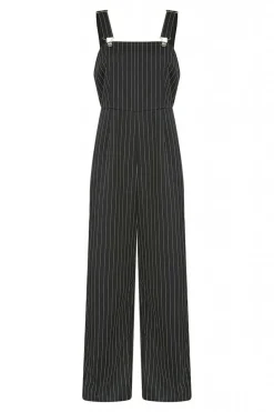 Women Yumi Pinstripe Dungaree Jumpsuit